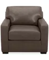 MACY'S RADLEY 38" LEATHER CHAIR, CREATED FOR MACY'S