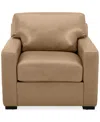 Macy's Radley 38" Leather Chair, Created For  In Light Natural