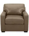 Macy's Radley 38" Leather Chair, Created For  In Sand