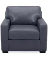 Macy's Radley 38" Leather Chair, Created For  In Slate Grey