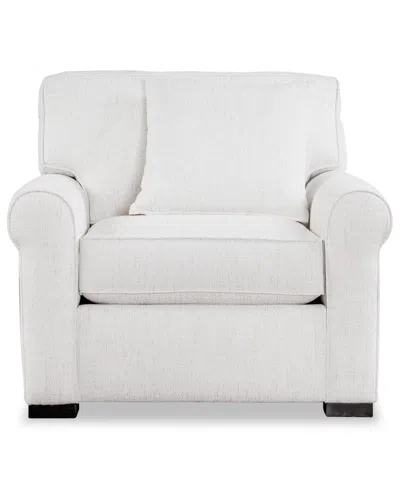 Macy's Radley 40" Rollarm Fabric Chair In Gray