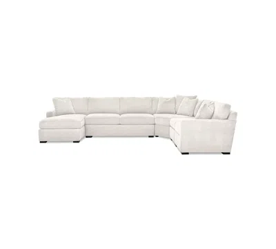 Macy's Radley 5-piece Fabric Chaise Sectional Sofa, Created For  In White