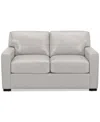 MACY'S RADLEY 61" LEATHER LOVESEAT, CREATED FOR MACY'S