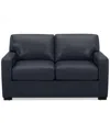 MACY'S RADLEY 61" LEATHER LOVESEAT, CREATED FOR MACY'S