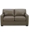 Macy's Radley 61" Leather Loveseat, Created For  In Taupe