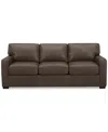 MACY'S RADLEY 74" LEATHER APARTMENT SOFA, CREATED FOR MACY'S