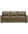 Macy's Radley 86" Leather Sofa, Created For  In Sand