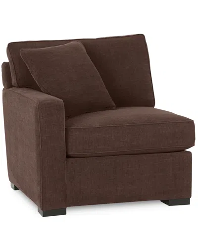 Macy's Radley Fabric One-arm End Chair In Brown