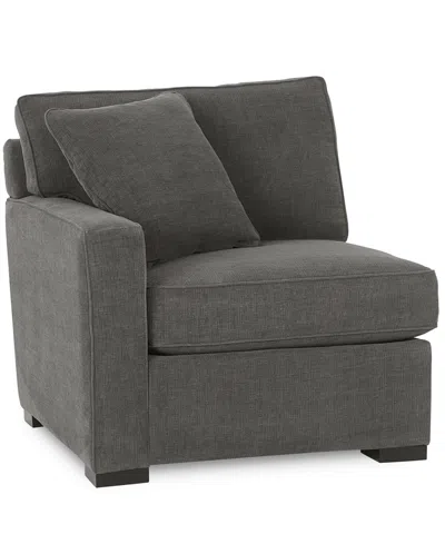 Macy's Radley Fabric One-arm End Chair In Gray
