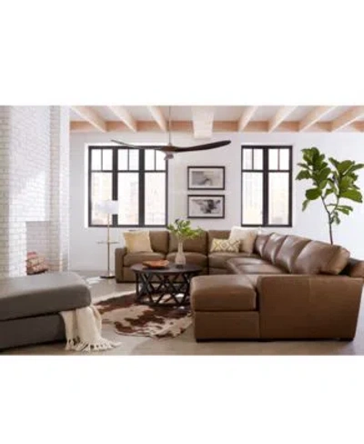 Macy's Radley Leather Sectional Collection Created For Macys In Taupe