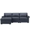 Macy's Radley 3-pc. Leather Modular Chaise Sectional, Created For
