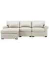 Macy's Radley Roll Arm 104" 3-pc. Leather Sectional, Exclusively At