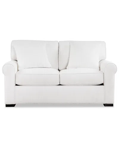 Macy's Radley Rollarm 64" Fabric Loveseat In White