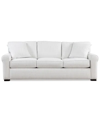 Macy's Radley Rollarm 86" Fabric Sofa In White