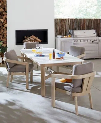 Macy's Reid Outdoor Dining Collection Created For Macys In Neutral