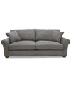 Macy's Reiter Fabric Sofa, Exclusively At  In Gray