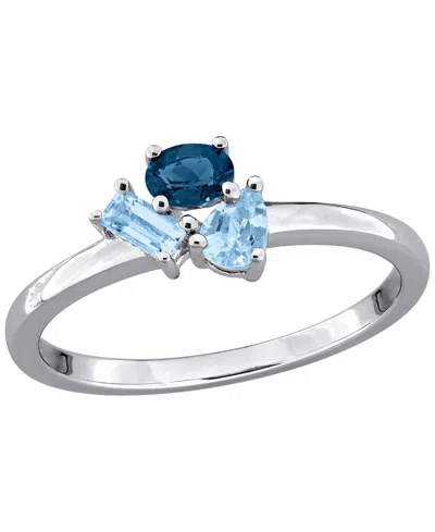 Macy's Rhodolite (5/8 Ct. T.w.) Ring In Sterling Silver (also Available In Blue Topaz) In Metallic