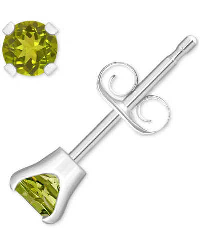 Macy's Rhodolite Garnet Stud Earrings (1/4 Ct. T.w.) In 14k White Or Yellow Gold (also In Citrine, Sky Blue