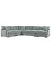 Macy's Rhyder 143" 5-pc. Fabric L Sectional, Exclusively At