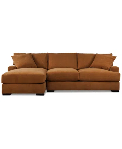 Macy's Rhyder 2-pc. Fabric Chaise Sectional, Exclusively At