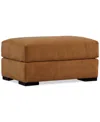 Macy's Rhyder Fabric Ottoman, Exclusively At  In Brown
