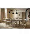 Macy's River Rock 7 Pc. Dining Set (rectangular Table & 6 Wood Side Chairs)