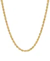 Macy's Rope Chain 22" Necklace (4mm) In 14k Yellow Gold In Gold