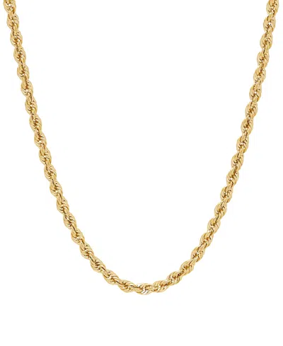 Macy's Rope Chain 22" Necklace (4mm) In 14k Yellow Gold