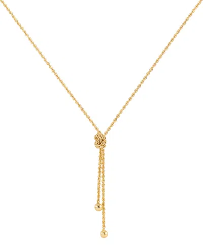 Macy's Rope Knot Pendant Necklace In 10k Yellow Gold