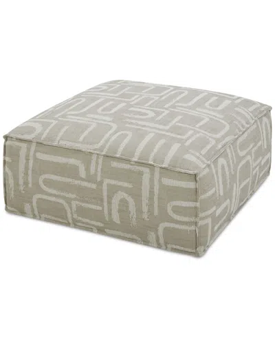 Macy's Rosecrans 34" Fabric Ottoman, Created For  In Khaki