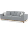 Macy's Rosecrans 92" Fabric Sofa, Created For  In Grey