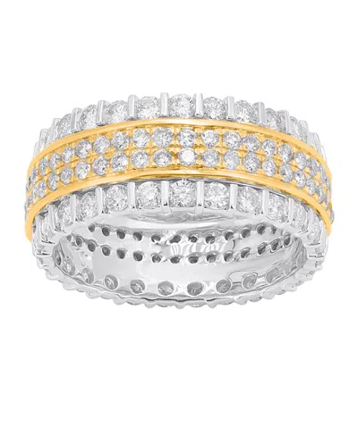 Macy's Round Diamond Ring (2.50 Ct. T.w.) In 14k Yellow And White Gold