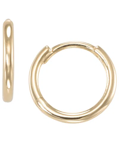 Macy's Round Hoop Earrings In 10k Yellow Gold