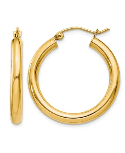 Macy's Round Hoop Earrings In 18k Yellow Gold