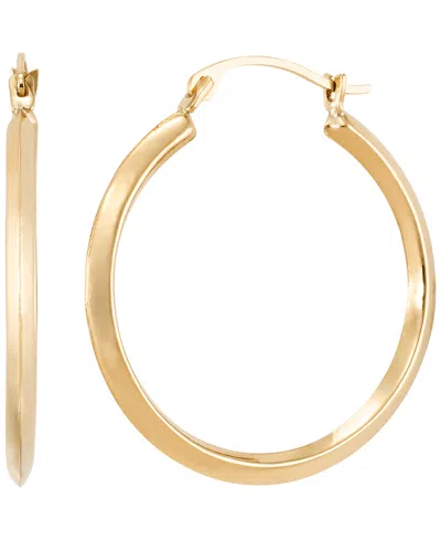 Macy's Round Hoop Earrings In 18k Yellow Gold