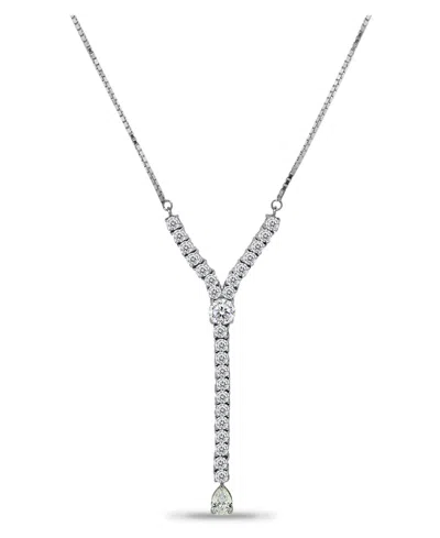 Macy's Cubic Zirconia Graduated Y Adjustable Necklace (6.5 Ct. T.w.) In 18k Sterling Silver Or Sterling Sil