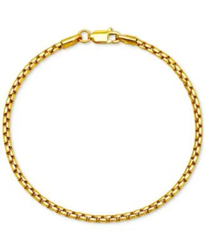 Macy's Rounded Box Link Chain Bracelets In 14k Gold In Yellow Gold
