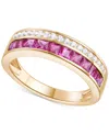 Macy's Ruby (1-1/5 Ct. T.w.) & Diamond (1/5 Ct. T.w.) Ring In 14k Yellow Gold In Ruby