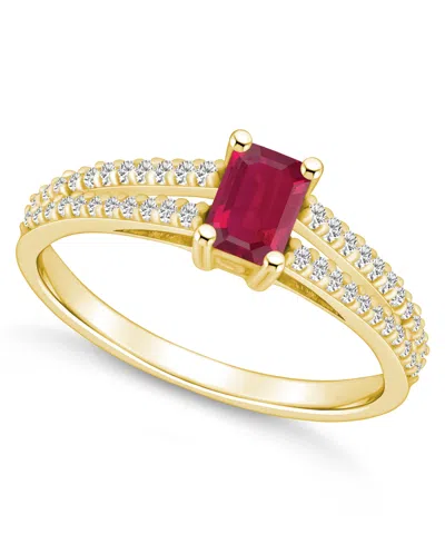 Macy's Ruby (3/4 Ct. T.w.) And Diamond (1/5 Ct. T.w.) Ring In Gold