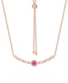 Macy's Ruby Polished Bar 18" Bolo Necklace (1/3 Ct. T.w.) In Gold-plated Sterling Silver (also In Ruby & Sa In Ruby