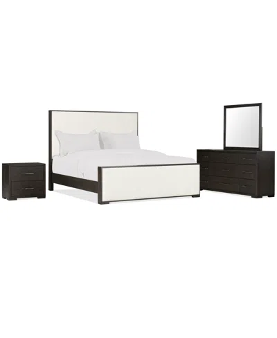 Macy's Ryder 3-pc. Oak Veneer California King Bed, Dresser And Nightstand Set In White
