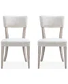 Macy's Sadie 2-pc. Upholstered Side Chair Set, Created For  In Gray