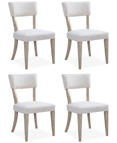 Macy's Sadie 4-pc. Upholstered Side Chair Set, Created For  In Gray