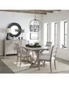 Macy's Sadie 5-pc. Rectangular Dining Set (table & 4 Ladder Back Chairs), Created For  In Gray