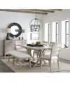 Macy's Sadie 6-pc. Rectangular Dining Set (table, 4 Ladder Back Chairs & Bench), Created For  In Gray
