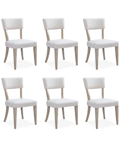 Macy's Sadie 6-pc. Upholstered Side Chair Set, Created For  In Gray