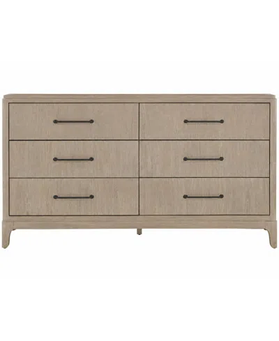 Macy's Sadie 6-drawer Select Hardwoods & Oak Veneers Felt-lined Dresser,  Exclusive In Open