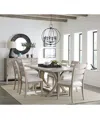 Macy's Sadie 7-pc. Rectangular Dining Set (table & 6 Ladder Back Chairs), Created For  In Gray