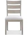 Macy's Sadie Ladder Back Side Chair, Created For  In Gray