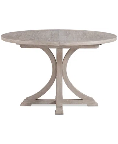 Macy's Sadie Round Dining Table, Created For  In Gray
